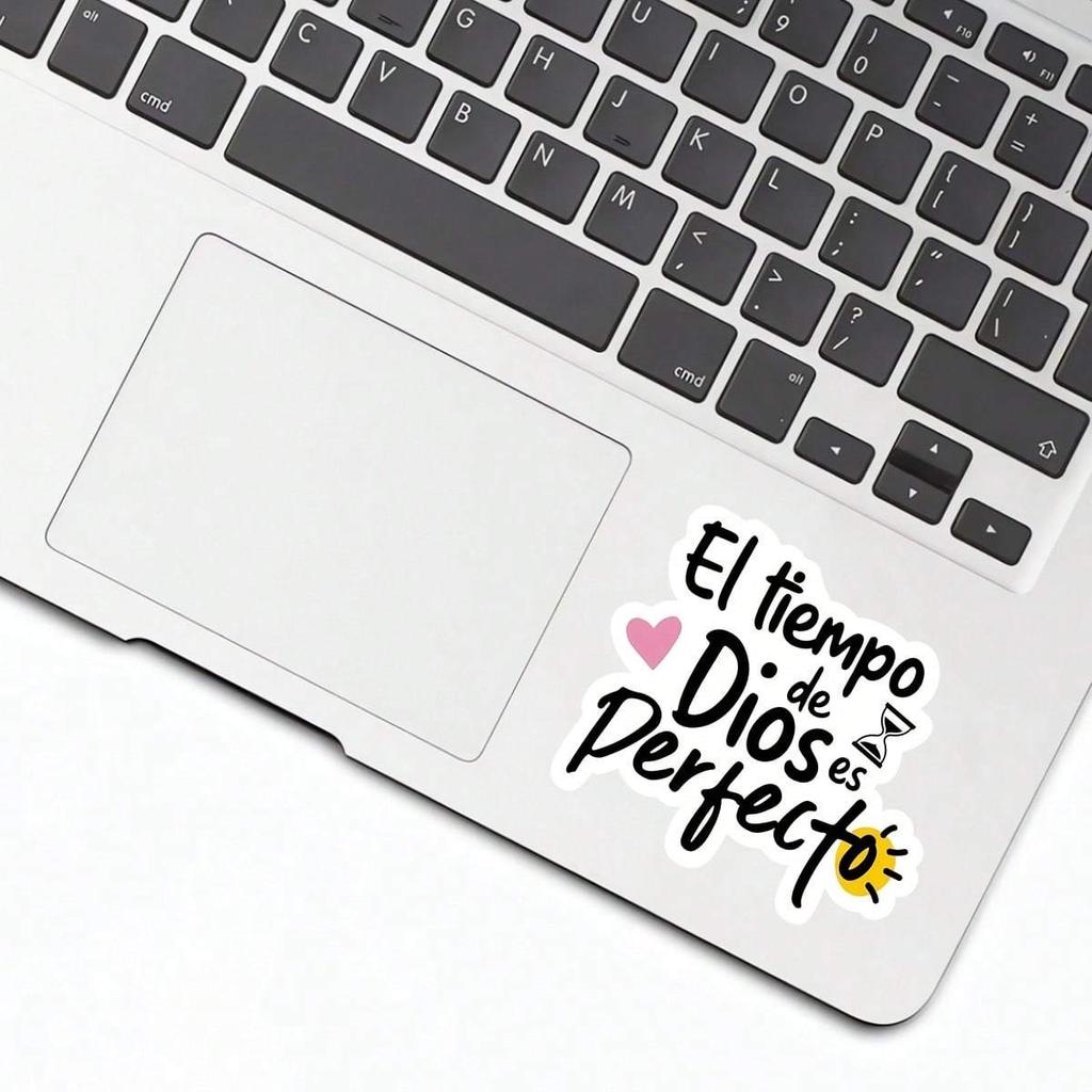 1 Stück Ermutigender Inspirierender Spanischer Inspirierender Bibelvers Aufkleber, Passend für Stoßstange, Laptops, Tassen, Bibliothekstaschen, Snowboard, Skater
