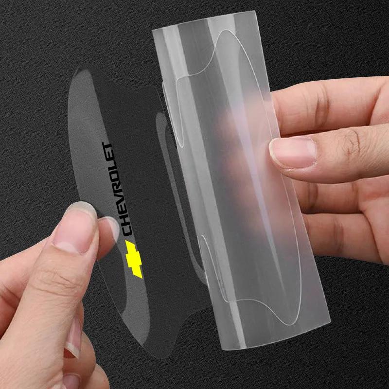 8 Stück Transparente Auto-Türgriffschale Kratzfester Schutzaufkleber für Chevrolet Spark Malibu Trax Aveo Captiva Autoaufkleber