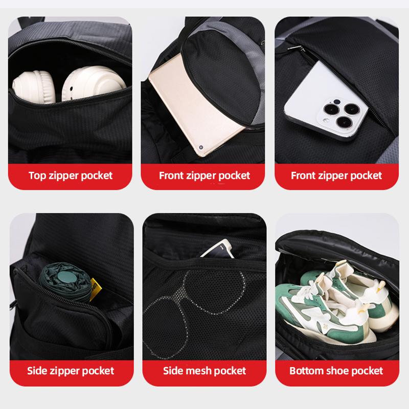 Multifunkční velkokapacitní outdoorový horolezecký batoh Sportovní cestovní voděodolný a oděru odolný batoh Unisex ležérní cestovní taška