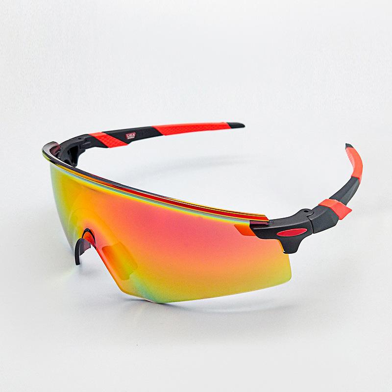 2026 Outdoor Windproof Cycling Glasses Fashionable Colorful Running Sunscreen Sunglasses Bicycle Large Frame Sports