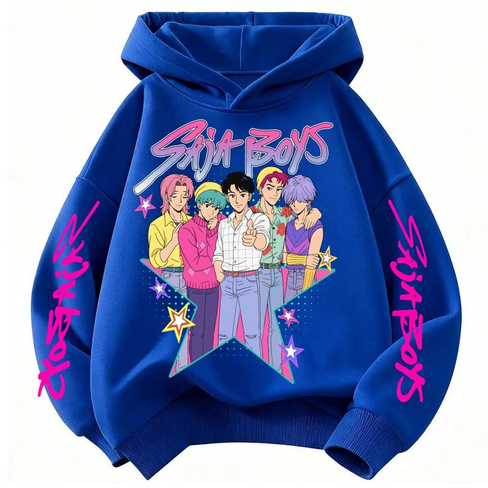 Children's Hoodie KPop Devil Hunter Printed Children's Cartoon Fashion Autumn Casual Warm Coat Hoodie