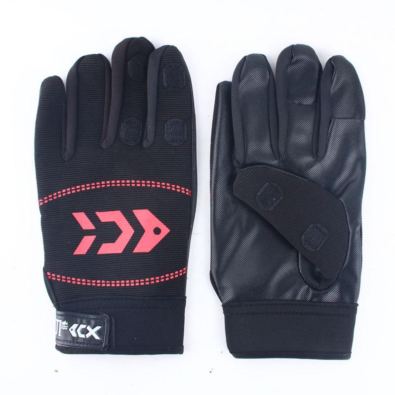 Velvet-Lined Non-Slip Winter Fishing Gloves - Unisex