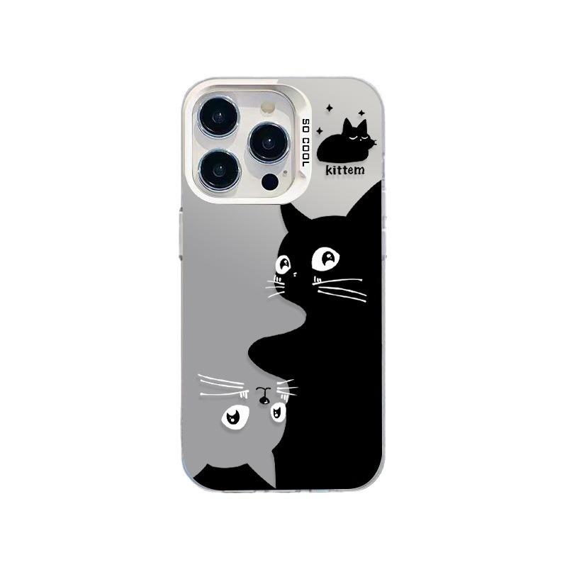 Applicable To Simple Cute Cat IPhone14ProMax Apple 13i Mobile Phone Case 12 Anti-drop 15XRXS Batch 16