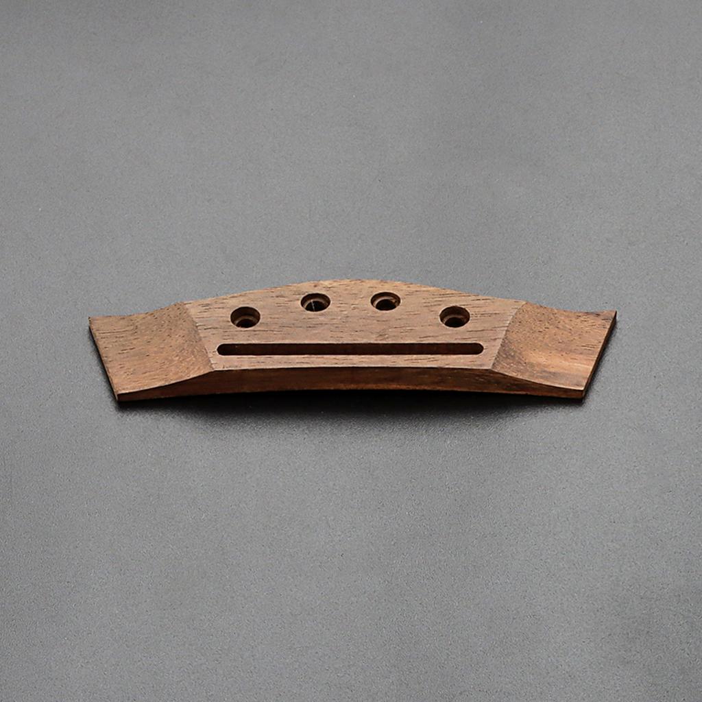 Bass Bridge Saddle 4-String Acoustic Bass Rosewood Bridge Saddle Lightweight 4 Bridge Pins Folk Acoustic Basses Parts