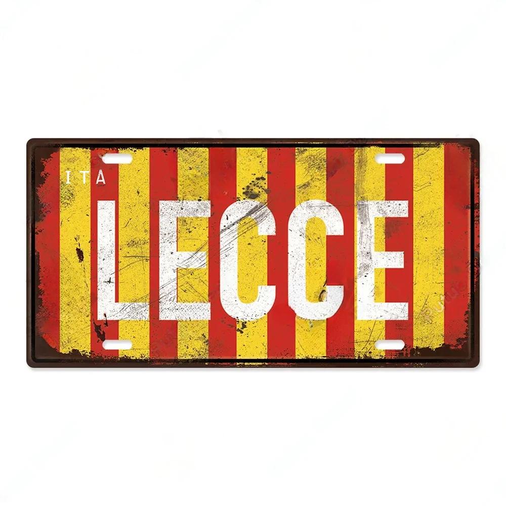 FJ Decor Italy City Metal Tin SignS Licenses Plate Plaque Vintage Wall Ari for Pub Club Man Decors