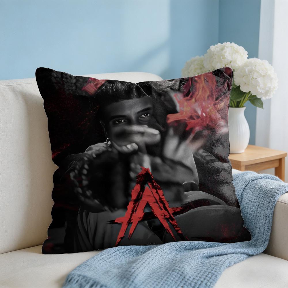 Fashion Singer AAnuel AA Cushion Cover Square Pillow Bedroom Sofa Leisure Comfort Living Room Home Decoration X