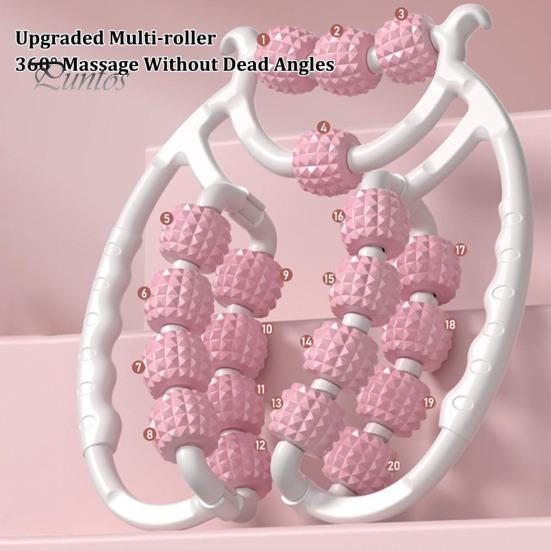 Masážní váleček nohou Anticelulitidní lymfodrenáž Hluboká tkáňová terapie Stehna Paže Záda Rameno Masážní nástroj na uvolnění svalů s 13/20 válečky