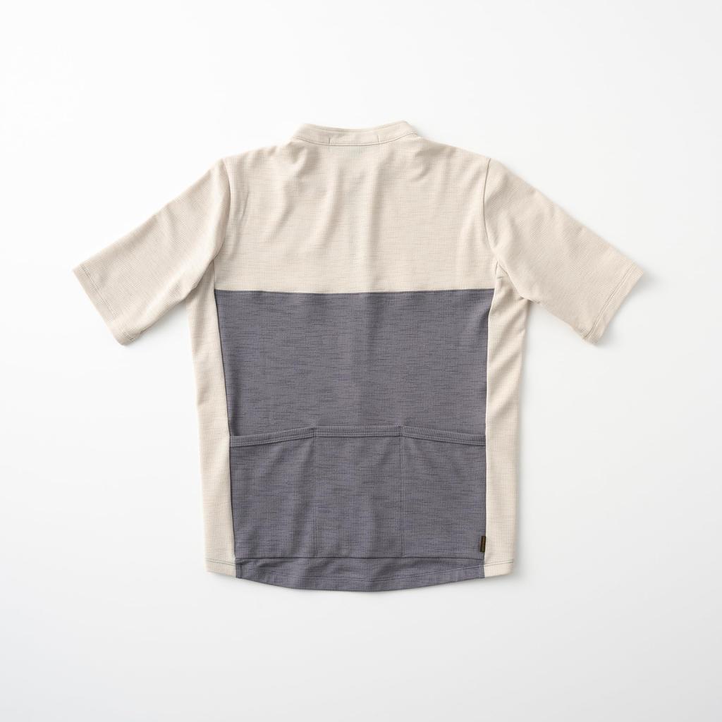 Kapelmuur Cycling Short Sleeve Size M Jersey, Linen-Style Combination, Ivory,