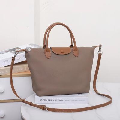 Bolso de Hombro de Cuero Vacuno para Mujer de Gran Capacidad Bandolera Moda Femenina Bolso de Compras Simple Práctico Grande para Viajes Diarios Cuero Suave