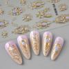 Luxurious 5D Nail Art Stickers Shiny Finish Retro Baroque Scepter Nail Art Decals Crown Necklace Palace Style Nail Decals