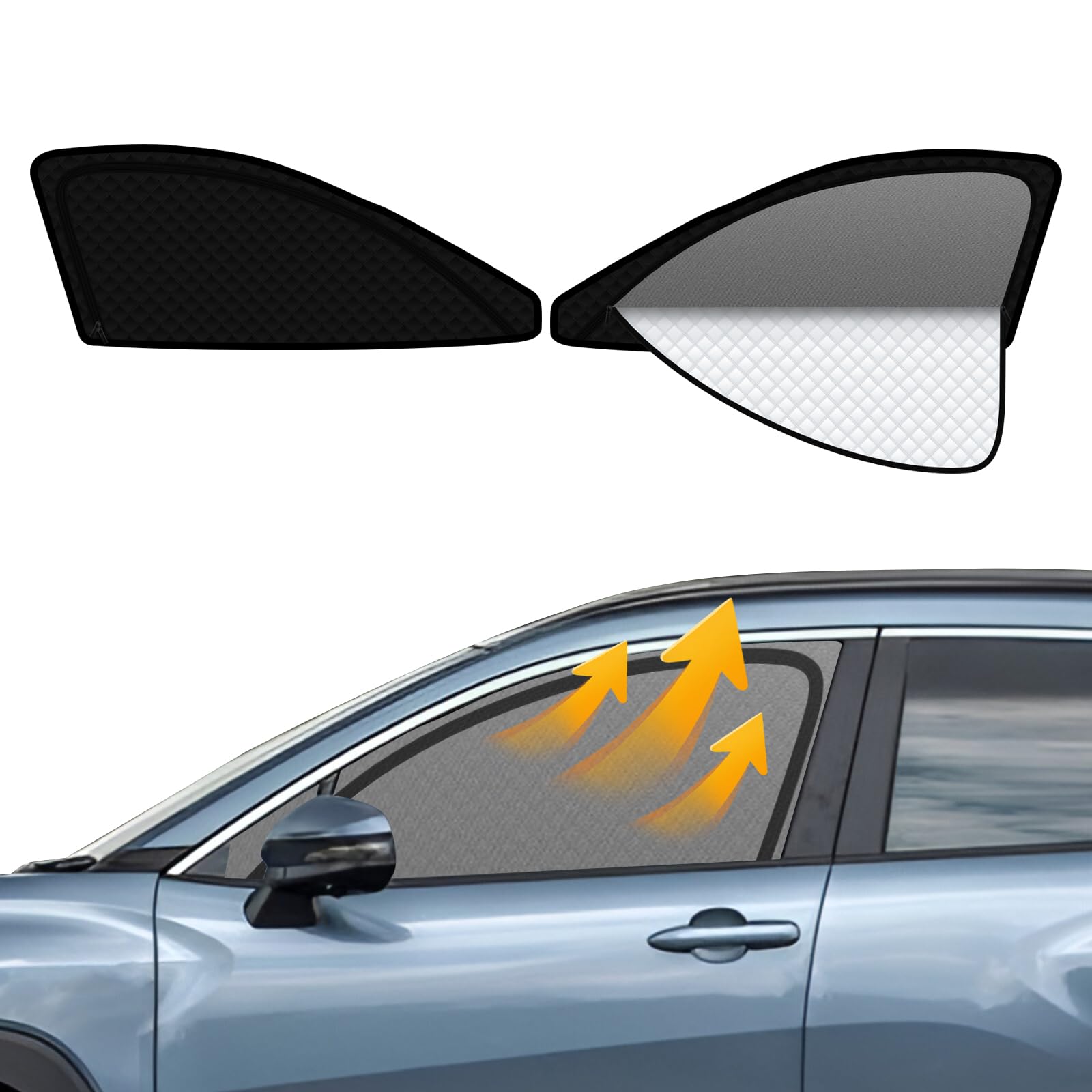 

Интегрированный в рулевое колесо Toyota Corolla Cross 10-й серии Легко крепится и снимается Солнцезащитная сетчатая шторка Магнитный тип Вентиляция Внедорожник Затемнение Боковая