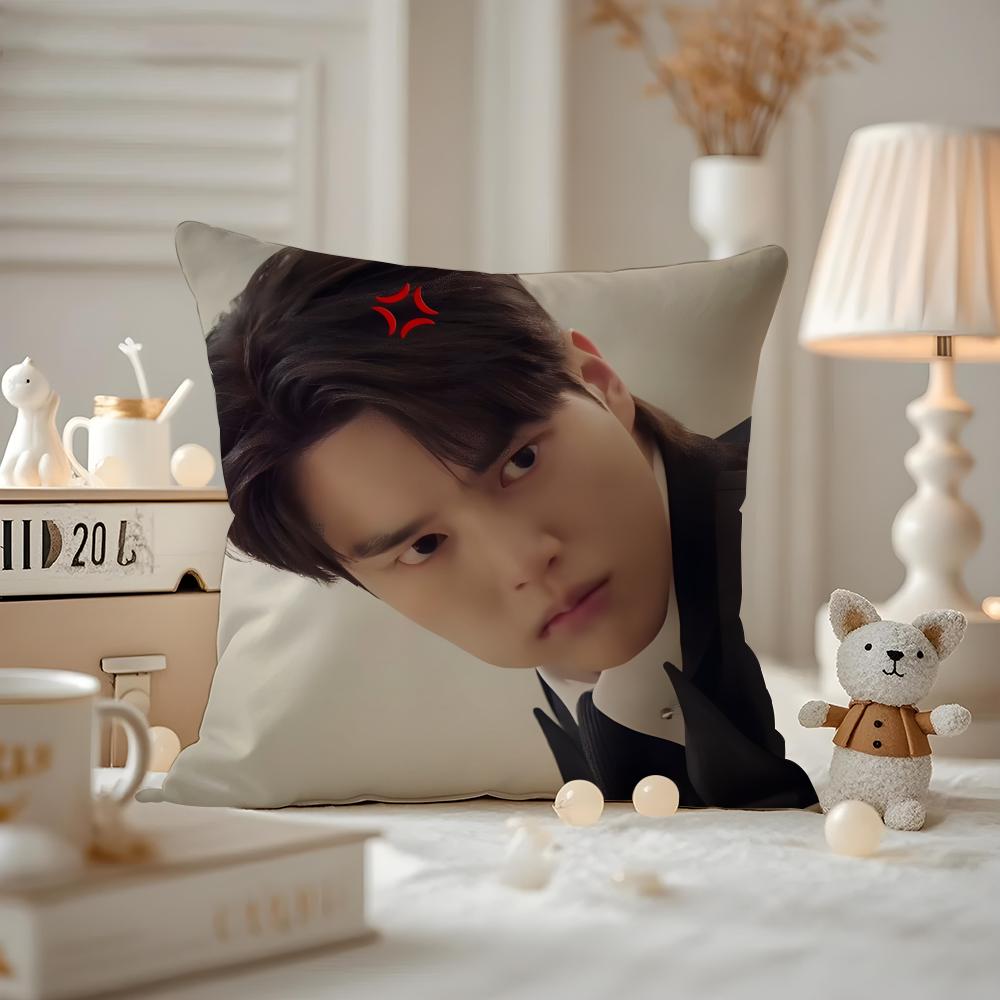 Song Kang Actor Cushion Cover Pattern Printed Pillowcase For Living Room Sofa Cushion Cover & Bedroom Decor