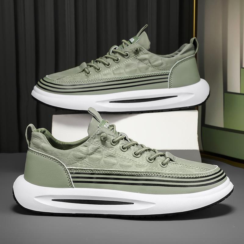 2025 New Comfortable and Lightweight Running Shoes Men's Lightweight Shock Absorption Jogging Sports Versatile Student Color Matching Trendy Shoes