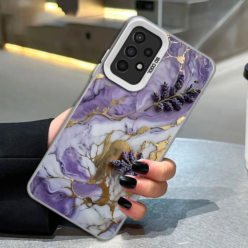 

Phone Case for Samsung Galaxy A35 A34 A33 A32 A24 A23 A22 A14 A13 A12 5G Silicone Soft Shell Flower Marble Cover Galaxy A13 5G