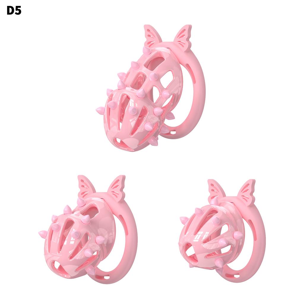 Male Chastity Cage with Wings and Bows Sissy Chastity Device for Man Penis Bondage Sex Toys Lightweight Penis Cage