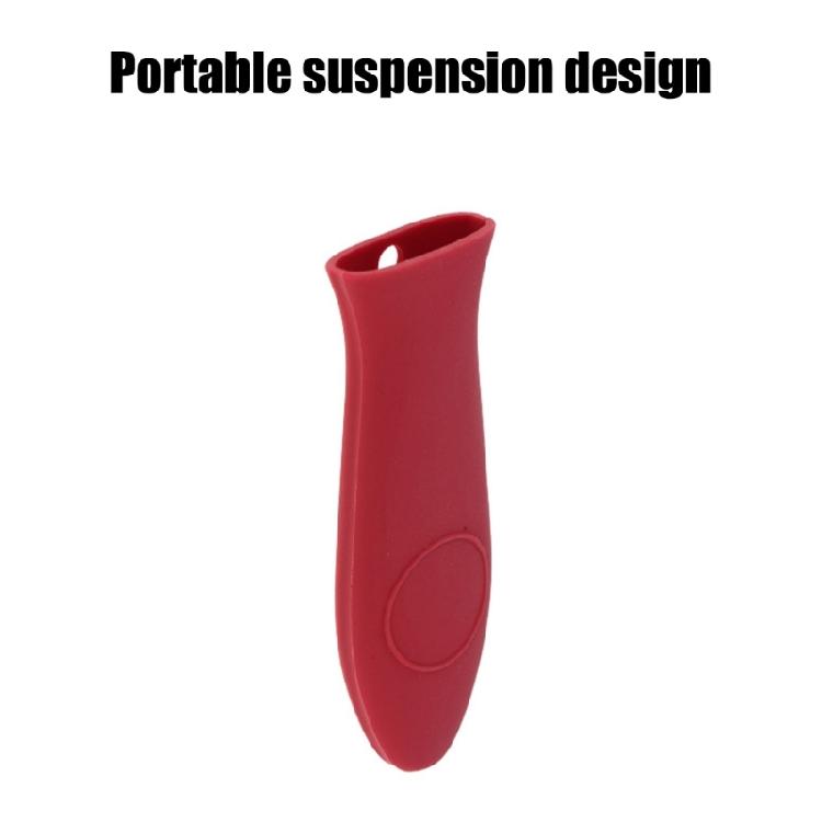 2 Piece Universals Silicone Pot Hot Handle Covers Heat Resistant Kitchen Gadgets Nonslip Handle Sleeve Easy Maintenance
