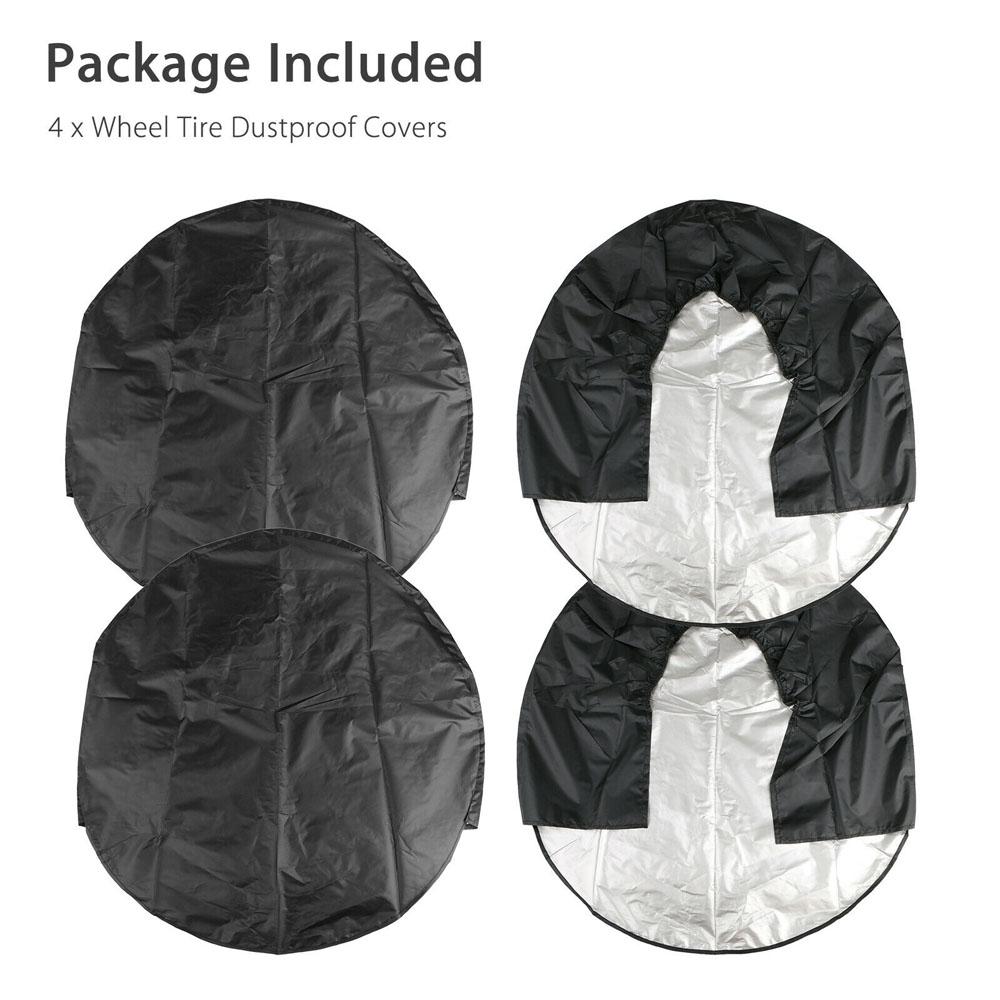 RV Trailer Wheel&Tyre Tire Protection Cover Car Accessories Outdoor Tires Covers Tire Covers Set