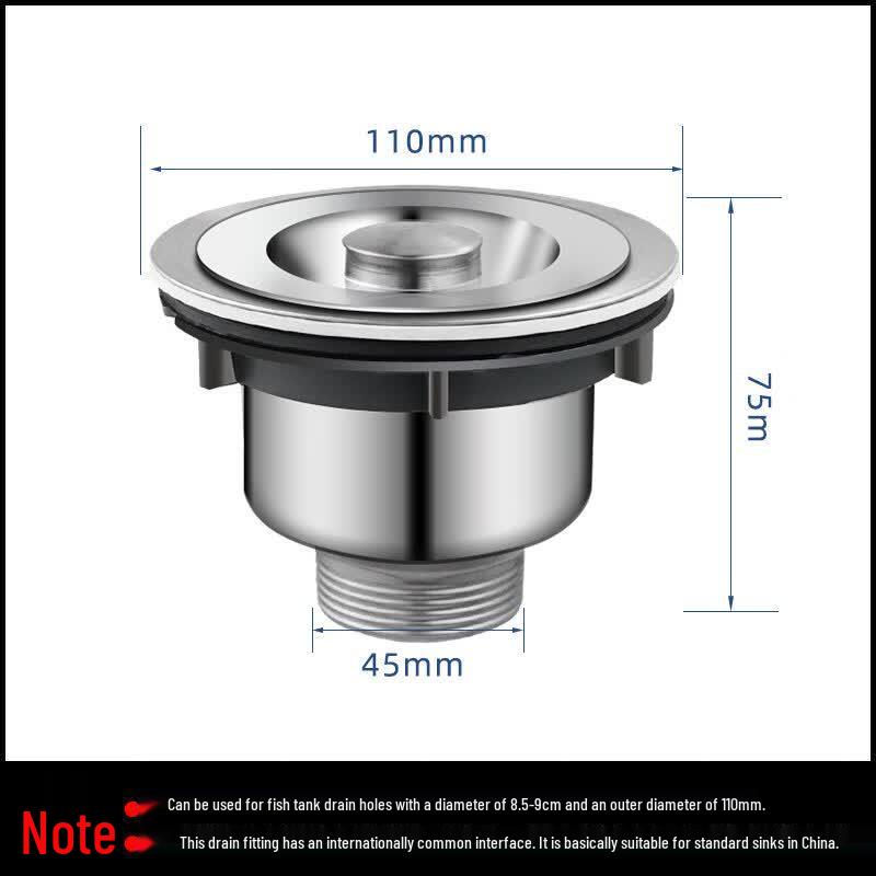 

Danle 11CM Stainless Steel Sink Drain Filter