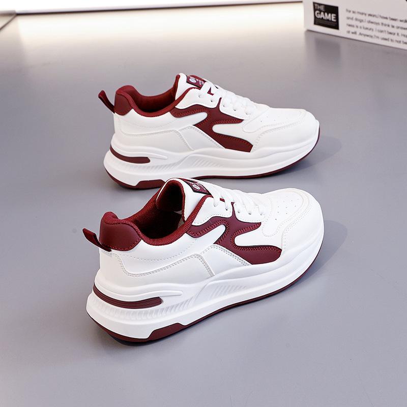 Fashion Women's Fashionable Versatile Spring Autumn Flat Thick Shoes Spring New Casual Comfortable Sports Shoes Breathable Sneakers