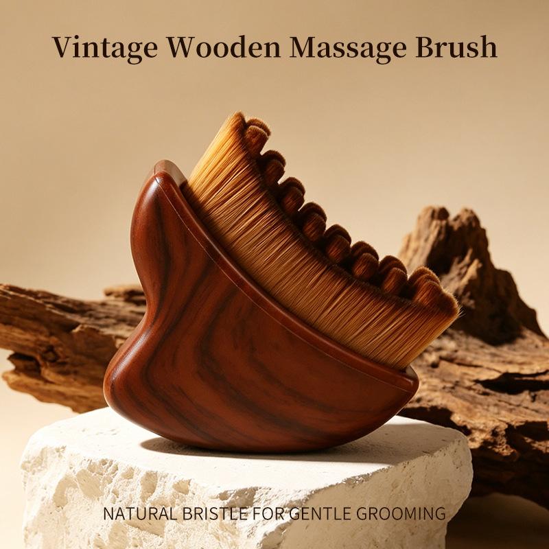 Lymphatic Contour Face Brush Guasha Scraping Chin Sculpting Tool Face Brush Drainage Massager Brushing Facial Massage Beauty