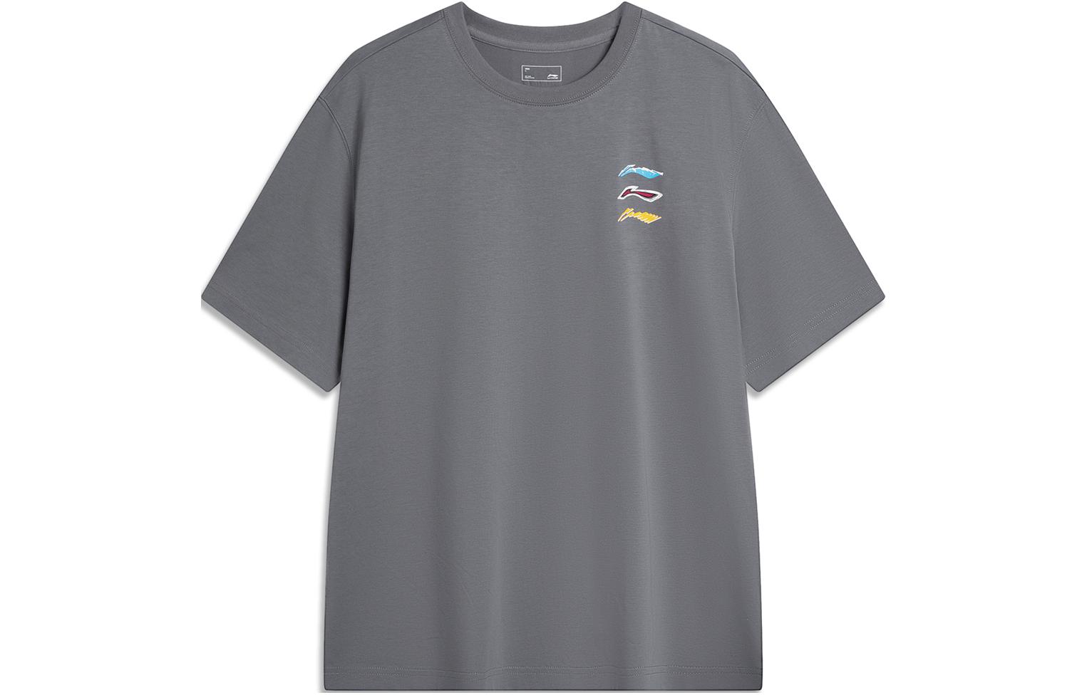Li Ning T Shirt Men s Shadow Gray AHSU709-5 2XL