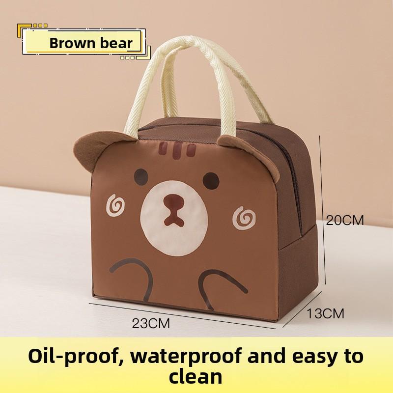 Non-Woven Fabric Insulated Bag Lunch Tote Bag Lunch Bag Lunch Bag Student Tote Lunch Storage Cartoon Bento Bag