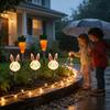 Spring Solar Lights Outdoor Decorative Easter Bunny Carrot Pathway Waterproof Lighting Cute Courtyard Lights For Garden Yard
