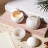 Soccer Shape Silicone Candle Molds Football Resin Jar Mould With Lid For Crafting Candle Soaps And Festival Decoration