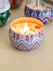 1pc Handmade DIY Jarred Scented Candle, Home Bedroom Air Freshener Ornament, Ethnic Series, Plant Fragrance