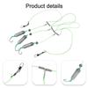 Three-Hook Rig Engineered for Freshwater and Saltwater Fishing Applications