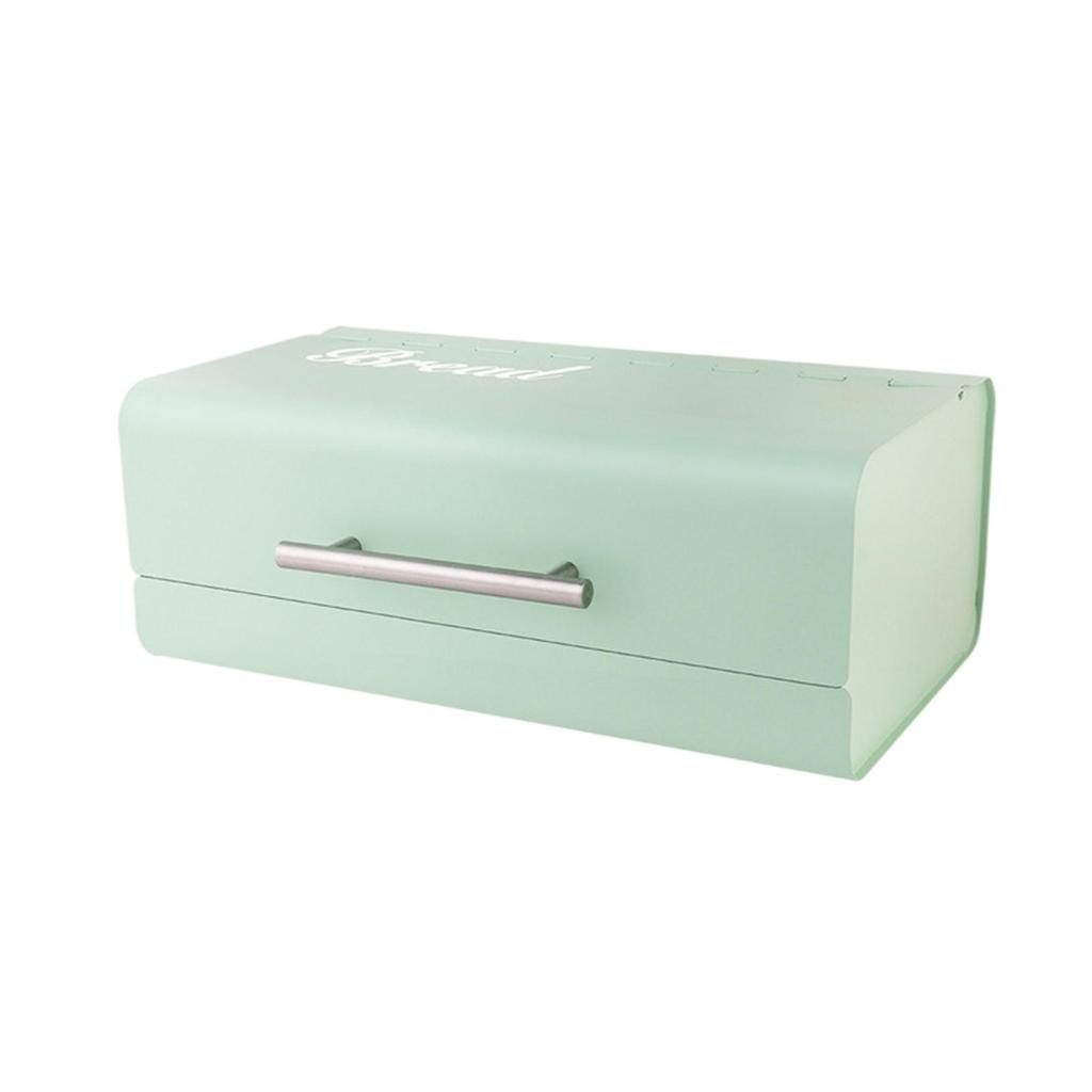 Kitchen Bread Box Organizer- Bin Keeper Storage Containers- Basket , Green
