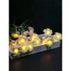 Christmas Decorations 6M 40LEDs Simulation Egg Flower String Lights Battery Powered Creative Garland Party Wedding Fairy Lights