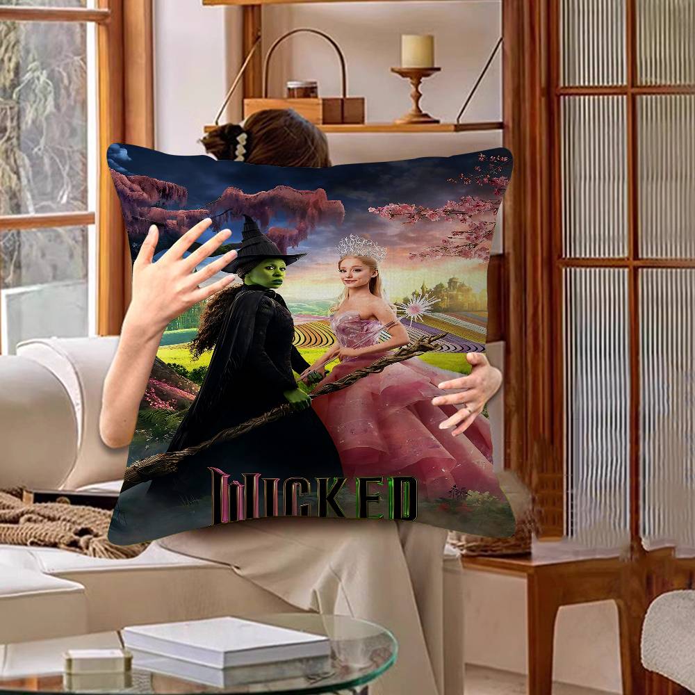 Wicked Movie Cushion Cover Pillow Cover Decor Pillowcase Printed Cushion Case For Couch