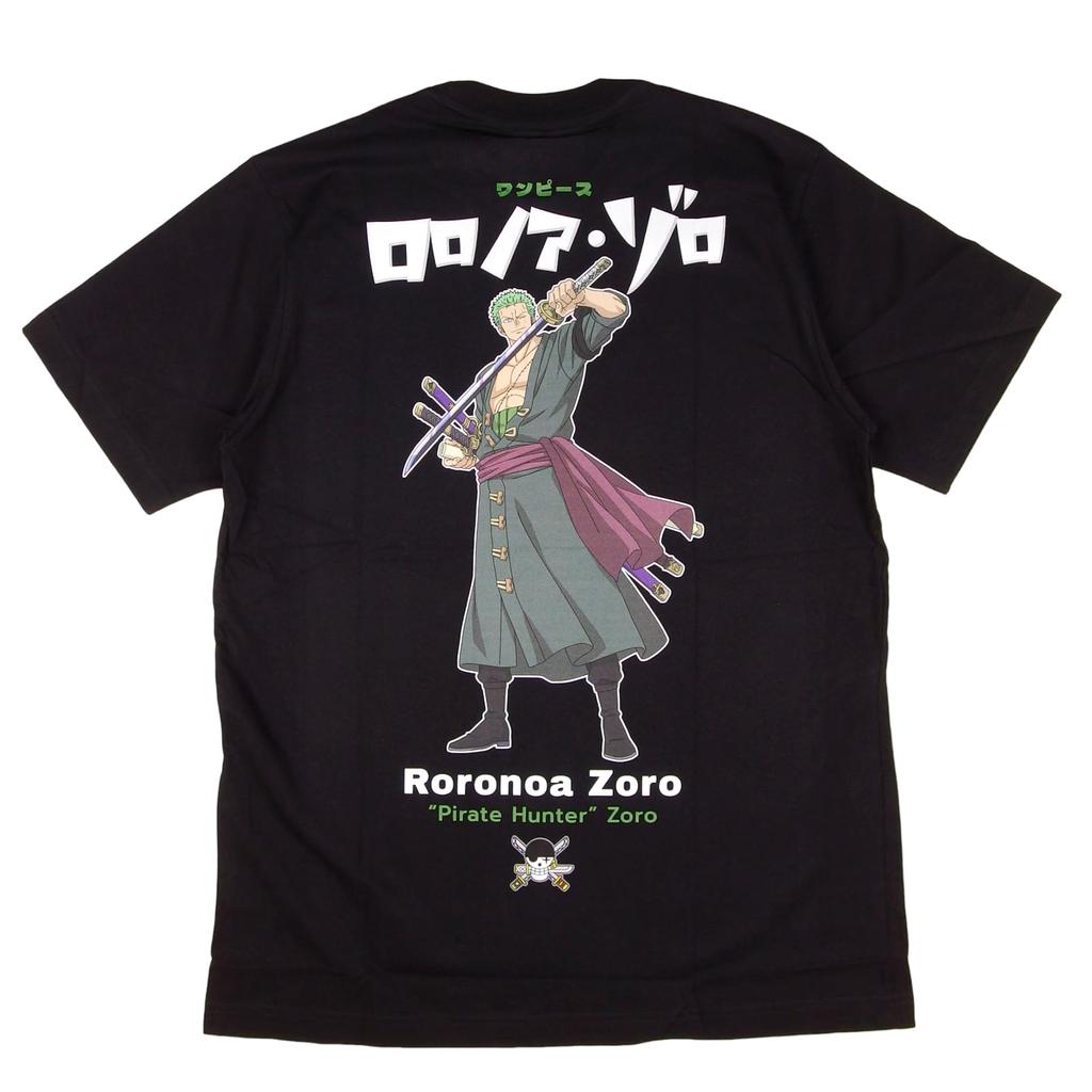 EVERSOUL ONE PIECE Short Straw Hat Character Size L T-Shirt, Sleeve, Zoro, Sanji, Luffy, Chopper, Nami, Pirates, Zoro, Merchandise, Anime, Men's,