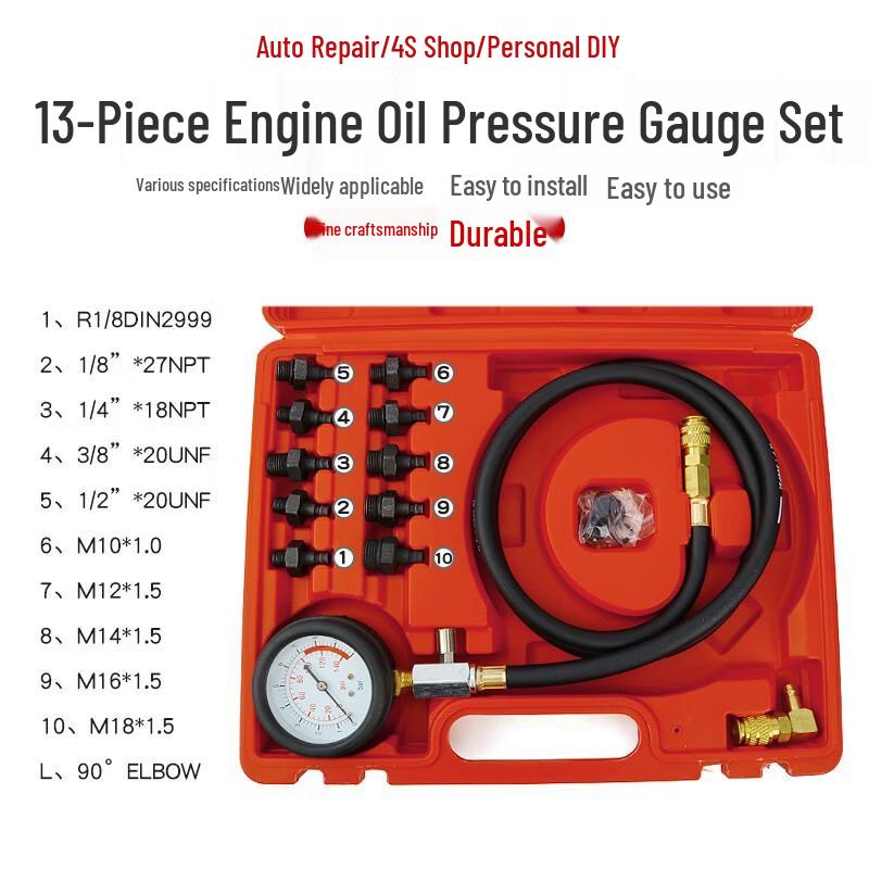 

Universal Engine Oil Pressure Tester Kit