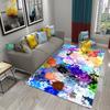 3D Floral Flower Pastoral Carpet Home Decor Entrance Door Mat Living Room Bedroom Entrance Decor Carpet Bathroom Non-slip Mats
