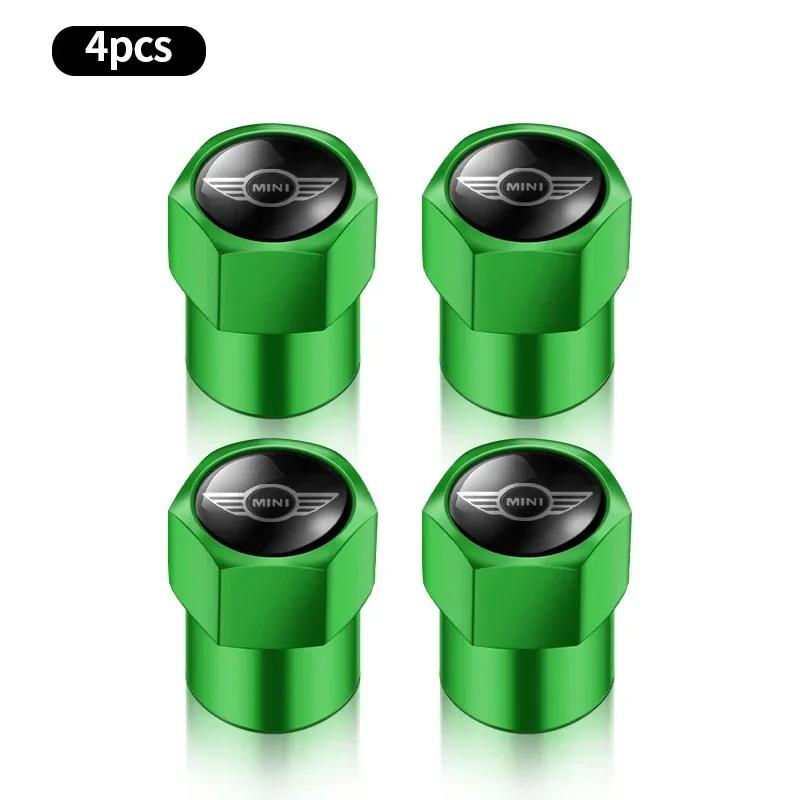 4Pcs Car Wheel Tire Stem Valve Protection Cap Dustproof Cover For MINI Cooper R56 F56 R50 JCW Cabrio Countryman Clubman WORKS HFO1