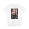 Punk Doll T-Shirt Men Women Summer Pink Hair Middle Finger Bubble Gum Graphic Tee Streetwear Y2K Short Sleeve Casual Top