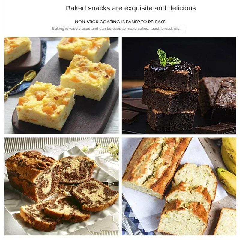 Non Stick Brownie Pan with Dividers Kitchen Baking Tray Cake Mold 18 Cavity Square Bread Baking Mold Carbon Steel Cake Bakeware