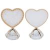 Nail Display Stand Heart Shaped Design Fashion Elegant   Glossy   Double Sided Nail Tip Holder for Nail Beauty