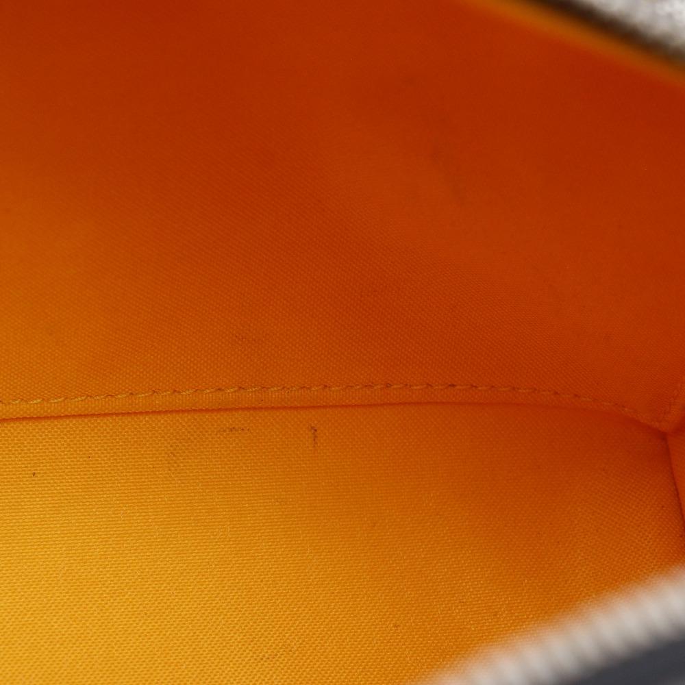 Goyard Bowling 25 Business Bag Pouch Black PVC Unisex Used