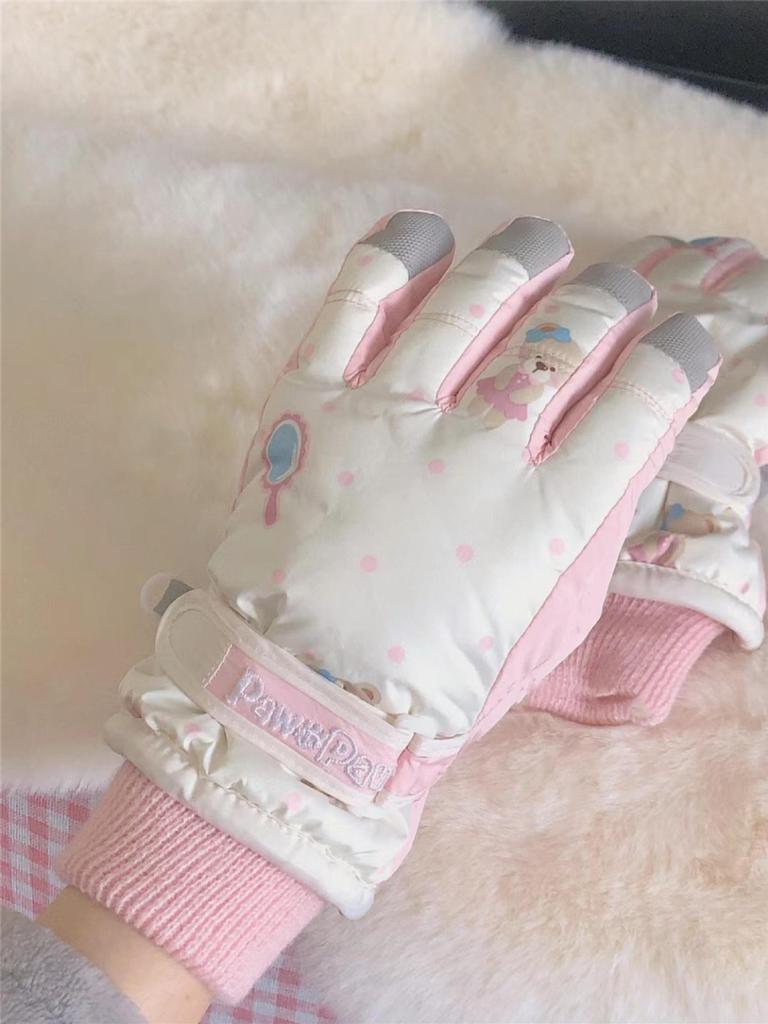 2026 Year of the Horse Women's Super Warm Winter Fingerless Cycling & Ski Gloves - Windproof for Outdoor Sports & Electric Scooters.