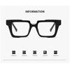 Light-sensitive Color-changing Mirror Personalized Color-blocking Flat-light Mirror Retro Square Frame Myopia Glasses 6132
