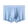 Men's Ice Silk Antibacterial Seamless Boxer Shorts - Lightweight Summer Design