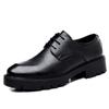 Men's Inner Height Increase 8CM Business Leather Shoes Low-top Thick-soled Lace-up Casual Low-top Leather Shoes Men's Shoes