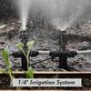 1/4" Misting Nozzles with Stake Adjustable Atomizer Sprayers 4/6mm Quick Push Slip Lock Outdoor Irrigation Watering Sprinklers