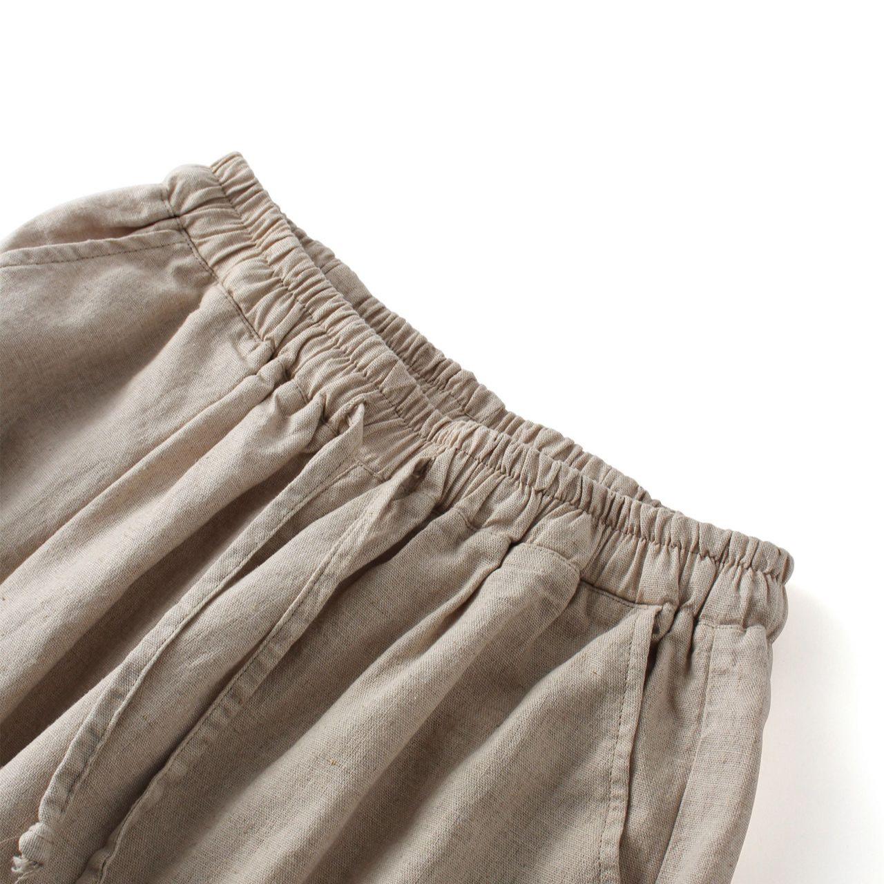 

Women s Linen Carrot Pants: Loose, Solid Color, Minimalist Style with Tie One Size хаки