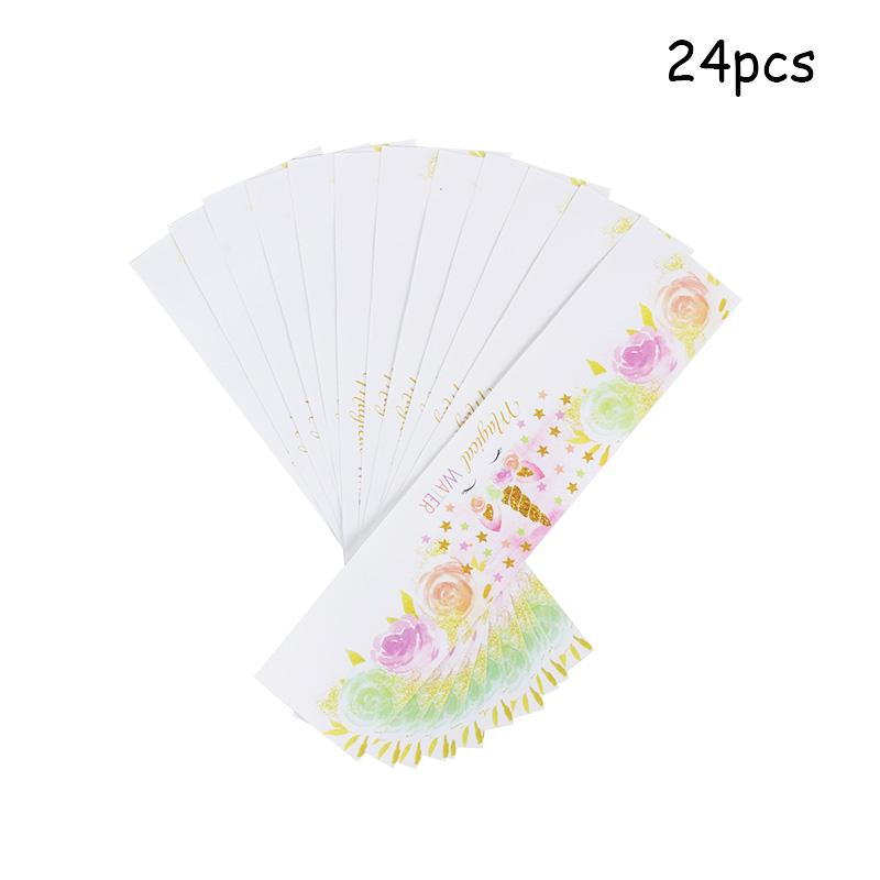 24pcs Unicorn Happy Birthday Bottle Stickers Baby Shower Unicorn Party Decoration Kids 1st  Birthday Parties Unicorn Theme Party