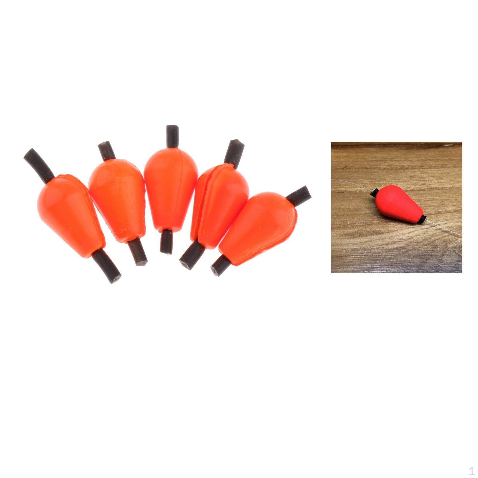 

5 Pcs Water Drops Unsinkable Foam Floats Stroke Indicators Fishing Corks Bobbers for Fly помаранчевий