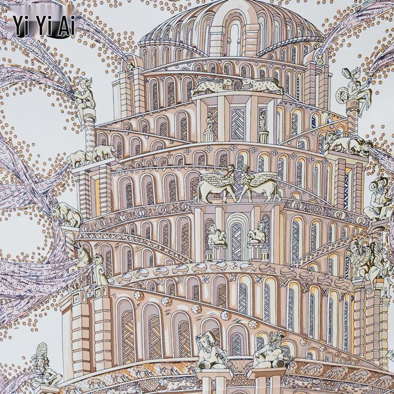 100% Mulberry Silk Large Square Scarf